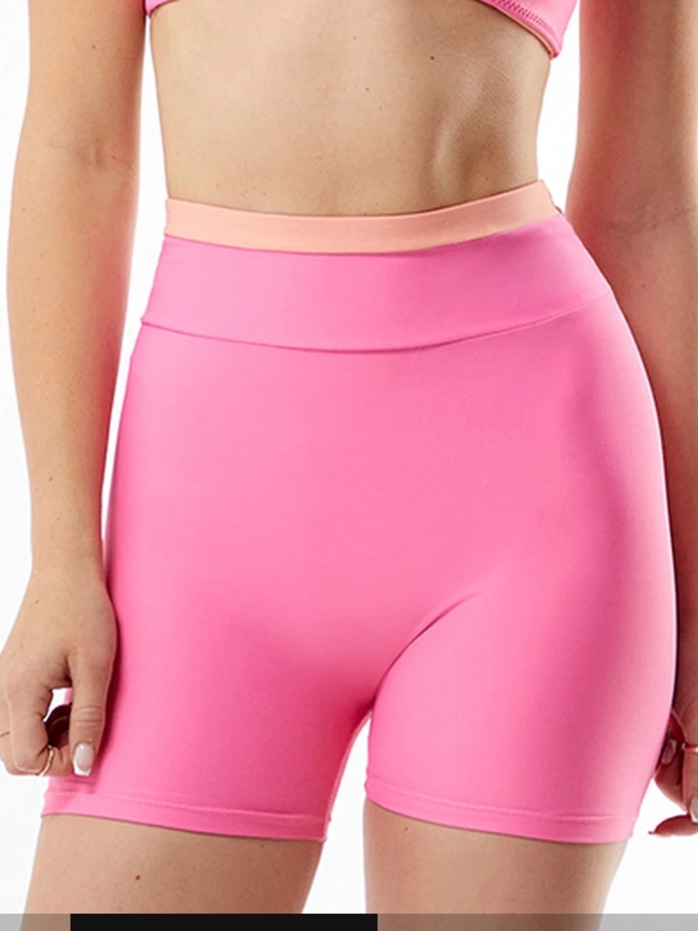 PacSun ONEONE Active Pink Alanna Biker Shorts